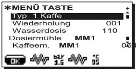 Faema Barcode - Menu Taste-Wahl Kaffee - 1