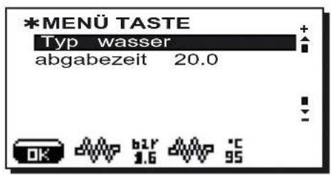 Faema Barcode - Menu Taste-Wahl HeiBes Wasser - 1