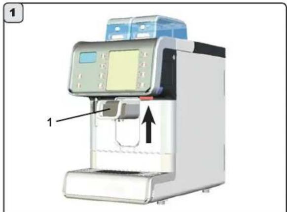 Faema Barcode - Esvaziamo caixa borras - 2