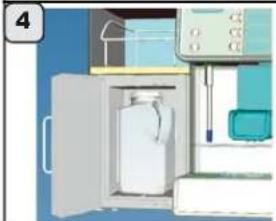 Faema Barcode - Accouplement machine - modulo barcode milk + cup - 8