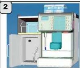 Faema Barcode - Anschluß Maschine - Modulo BARCODE Milk + Cup - 8