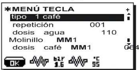 Faema Barcode - Menu tecla - SeLECTIONCafe - 1