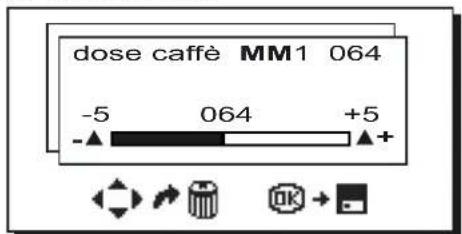 Faema Barcode - Variazione dose caffe - 2