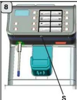 Faema Barcode - Menu touche - sélection vapeur - 10