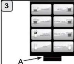 Faema Barcode - Menu touche - sélection vapeur - 4