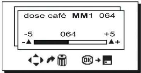 Faema Barcode - Variacao da dose do café - 2