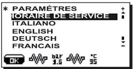 Faema Barcode - Menu paramètres client - 1