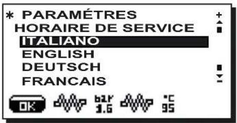 Faema Barcode - Sélection linguistique - 1