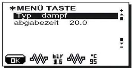 Faema Barcode - Menu Taste-Wahl HeiBes Dampf - 1