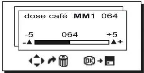 Faema Barcode - Variation de la dose de café - 2
