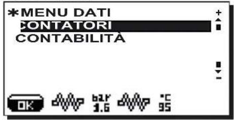 Faema Barcode - Menu DATI: CONTATORI - 1