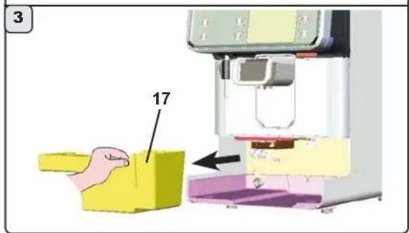 Faema Barcode - Entleerung der Kaffeesatzschublade - 4