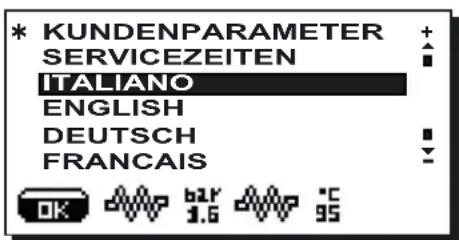 Faema Barcode - Sprachwahl - 1