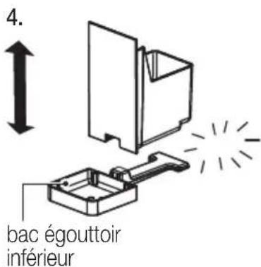 Delizio Compact - Vider le réceptacle à capsules et le bac égouttoir - 3