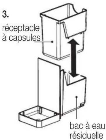 Delizio Compact - Vider le réceptacle à capsules et le bac égouttoir - 2