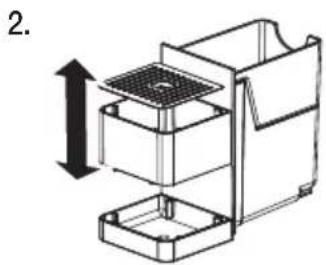 Delizio Compact - Vider le réceptacle à capsules et le bac égouttoir - 1