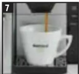 Martello Raffinato - Čeželite pripraviti ESPRESSO ali CAFÉ LUNGO, postopajte po naslednjem postopku: - 7