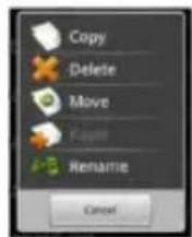 HAIER PAD 822 - Copy/Move Files and Folders - 1