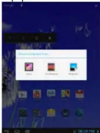 HAIER PAD 822 - Changing the wallpaper - 1