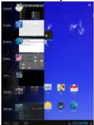 HAIER PAD 822 - Close Recent Applications - 1