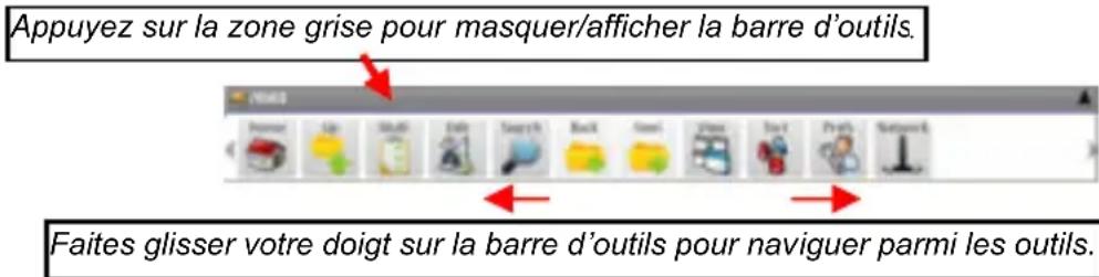 HAIER PAD 822 - Utilisation de la barre d'outils - 1