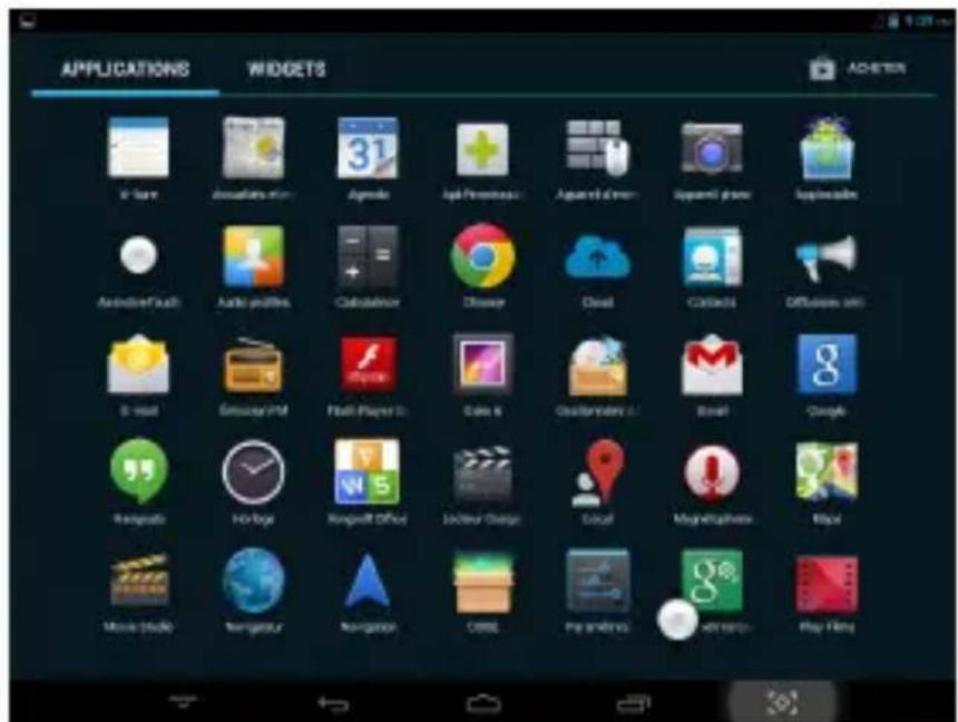 HAIER PAD D85 - Bureau et menu principal : - 3