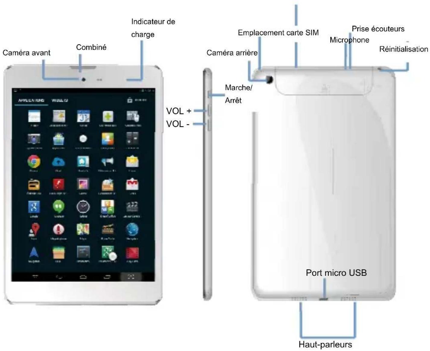 HAIER PAD D85 - Présentation de la tablette - 1