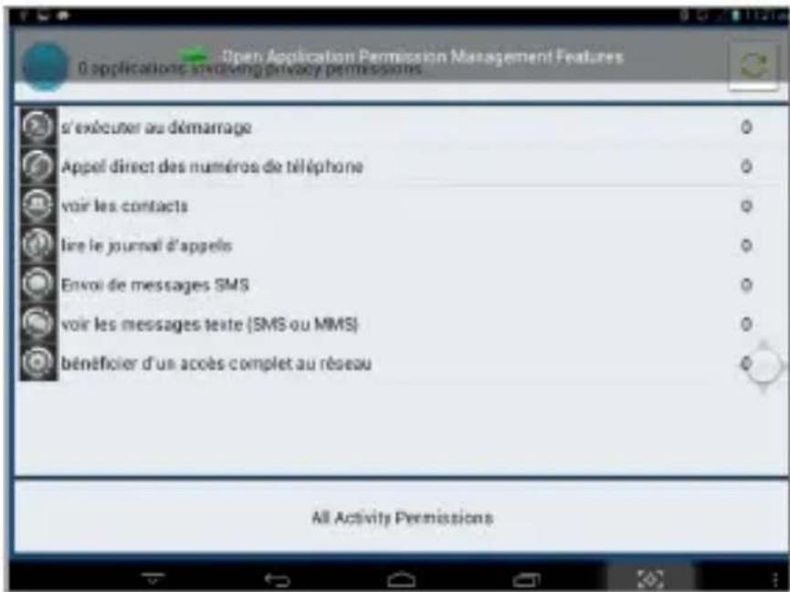 HAIER PAD D85 - Applications de gestion des autorisations - 2