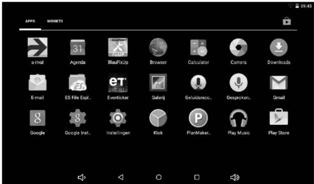 BLAUPUNKT Discovery 111C - Apps opstarten - 2