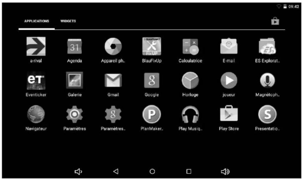 BLAUPUNKT Discovery 111C - Démarrage d'applications - 1