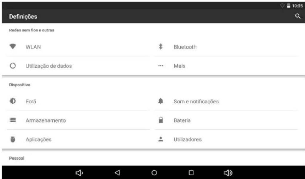 BLAUPUNKT Discovery 111C - Abrir as configurações - 2