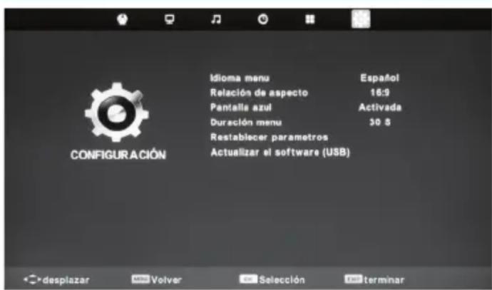 BLAUPUNKT UX32J56BTCDUGA05 - Menu de config guración - 1