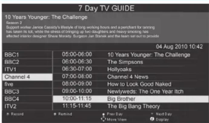BLAUPUNKT TA21G54BTCDPG312 - PC Settings | 7 Day TV Guide | USB record\* - 2