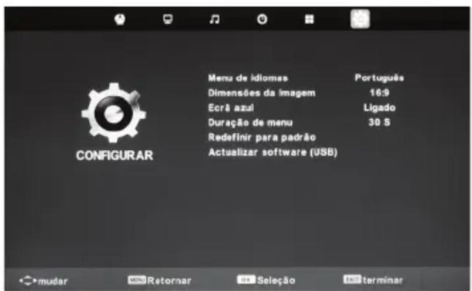 BLAUPUNKT TA21G54BTCDPG312 - Menu de confi guração - 1
