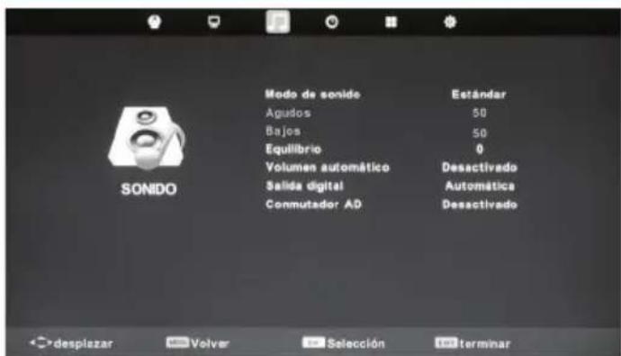 BLAUPUNKT TA21G54BTCDPG312 - Menú de sonido - 1