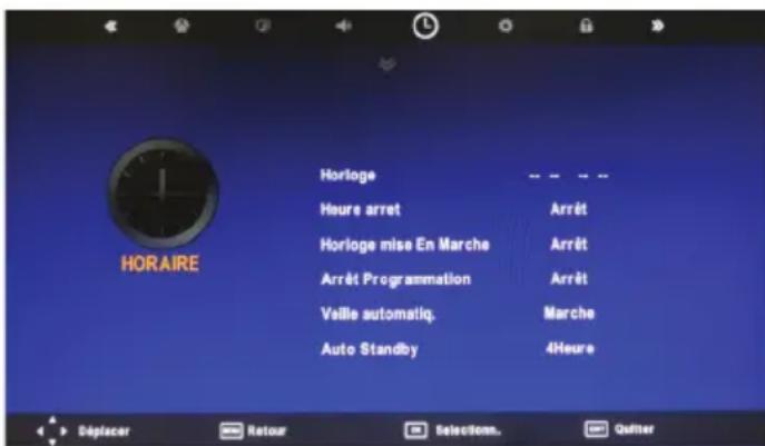 BLAUPUNKT BX42D56BFBQKUEA05 - Menu Heure - 1