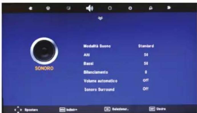 BLAUPUNKT BX42D56BFBQKUEA05 - Menu suono - 1