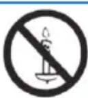 BLAUPUNKT BB32M122BBKUE740 - Al fi ne di evitare l'allargarsi di un eventuale incendio tenere sempre candele o altre fi amme libere ben lontane dal prodotto. - 1