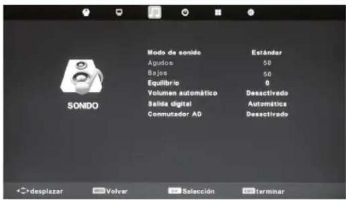 BLAUPUNKT BB32M122BBKUE740 - Menu de sonido - 1
