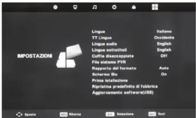 BLAUPUNKT BB32M122BBKUE740 - Menu impostazione - 1