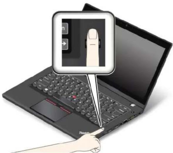 LENOVO ThinkPad L450 - Passagedudoigtsurlelecteurd'empreintesdigitales - 1