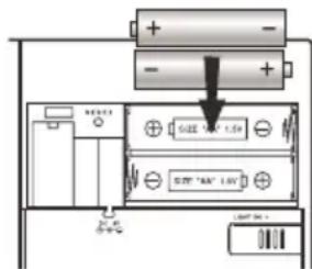 OREGON SCIENTIFIC RM338SP - Installation des PILES - 2