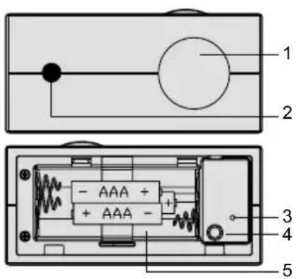 OREGON SCIENTIFIC PSS02 - VUES DE DESSUS ET DE DESSOUS - 1