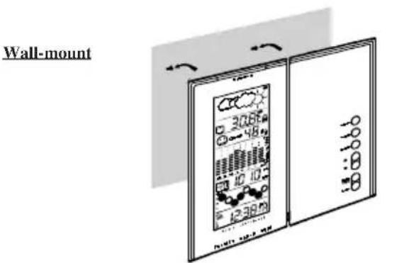 OREGON SCIENTIFIC BAR928 - HOW TO WALL MOUNT OR USE THE TABLE STAND - 1