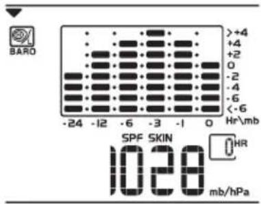 OREGON SCIENTIFIC BAR916HG - VISUALIZZAZIONE DELLA SEZIONE DEL BAROMETRO - 1