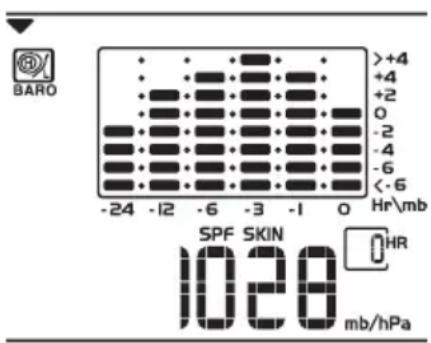 OREGON SCIENTIFIC BAR916HG - VIEW BAROMETER AREA - 2