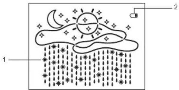 OREGON SCIENTIFIC BAR816HG - Weather Forecast Area - 1