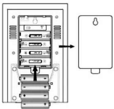 OREGON SCIENTIFIC BAR913 - BATTERY INSTALLATION: MAIN UNIT - 1