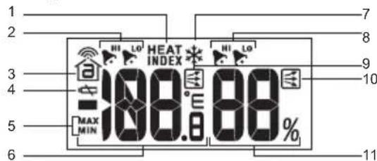 OREGON SCIENTIFIC BAR688HG - DISPLAY LCD - 2