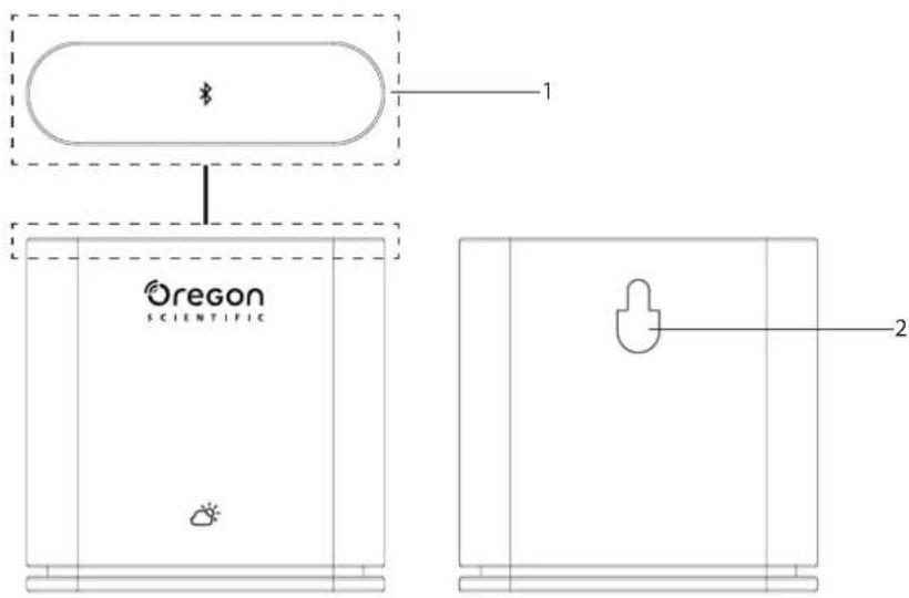 OREGON SCIENTIFIC BAR228 - YTTRE FRAMRE OCH BAKRE VY - 1